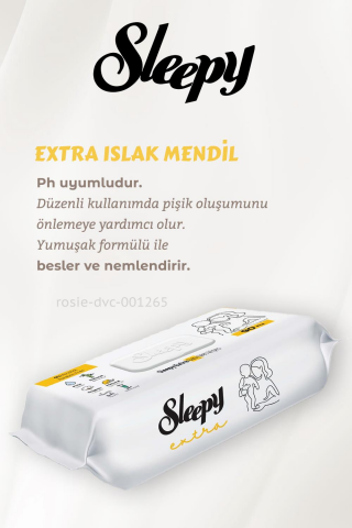 7 AL 6 ÖDE Sleepy Extra 90'lı Islak Bebek Havlusu ve ROSIE