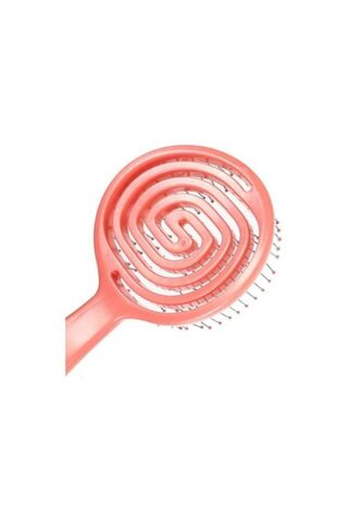 Nascita Üç Boyutlu Saç Fırçası Siyah ve Oval Saç Fırçası Pembe