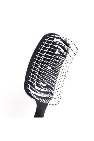 Nascita Üç Boyutlu Saç Fırçası Siyah ve Oval Saç Fırçası Pembe