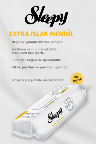 12 AL 11 ÖDE Sleepy Extra Islak Bebek Havlusu 90'lı ve ROSIE