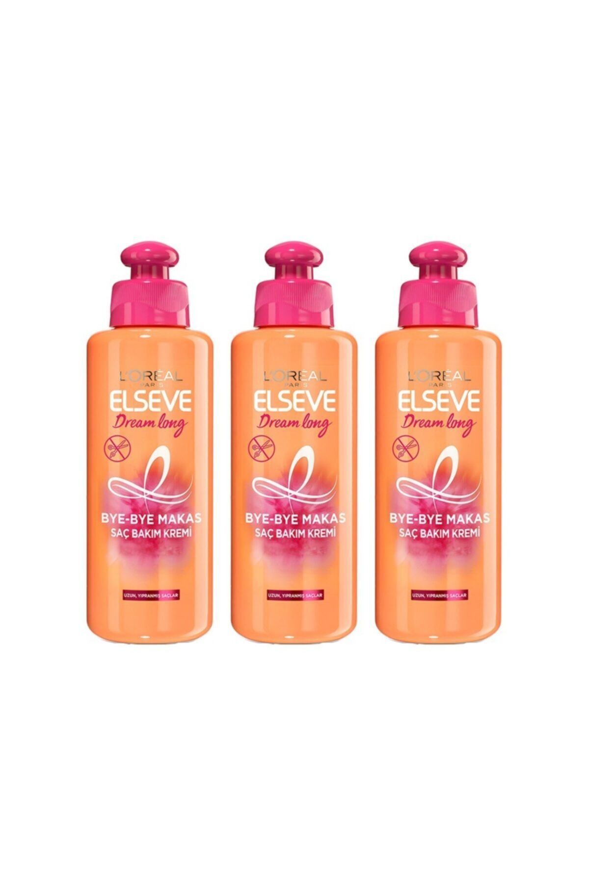 Elseve Loreal Paris Dream Long Saç Bakım Kremi 200 ml 3 Adet