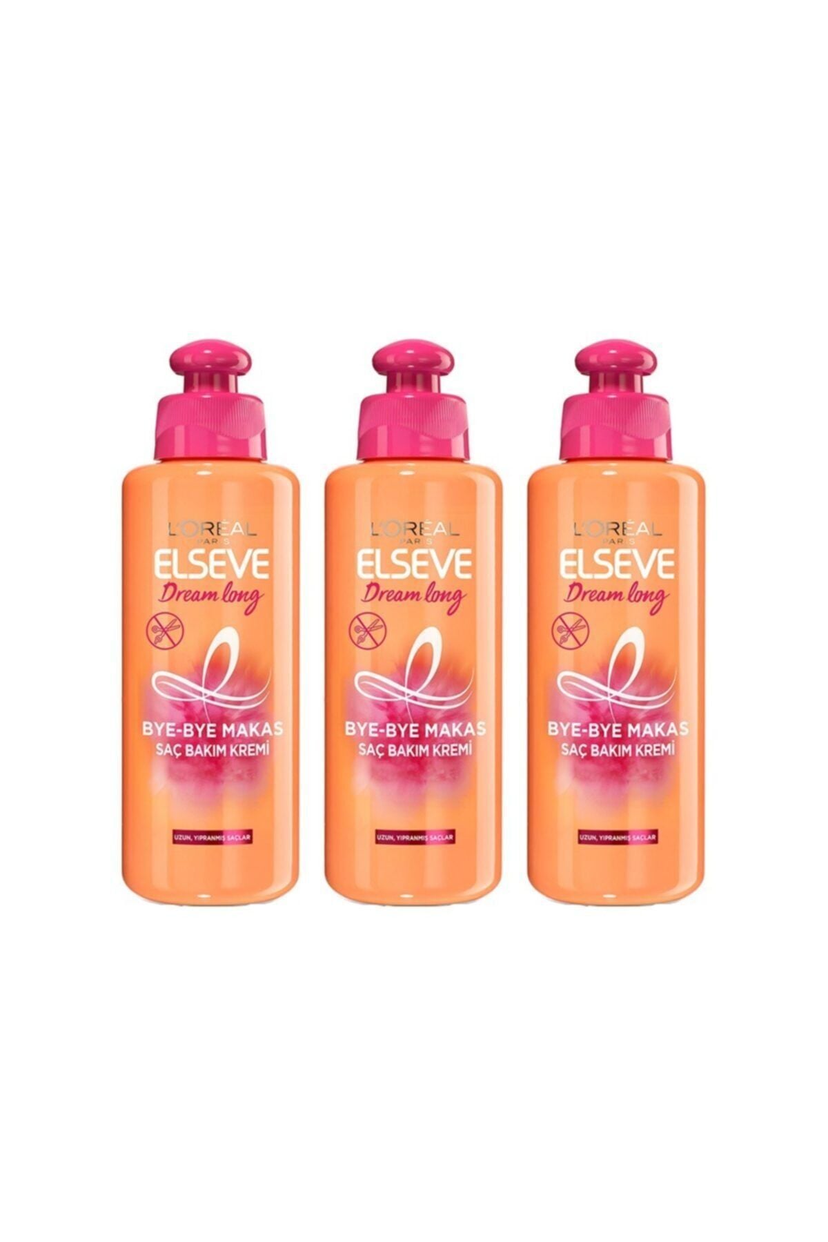 Elseve Loreal Paris Dream Long Saç Bakım Kremi 200 ml 3 Adet