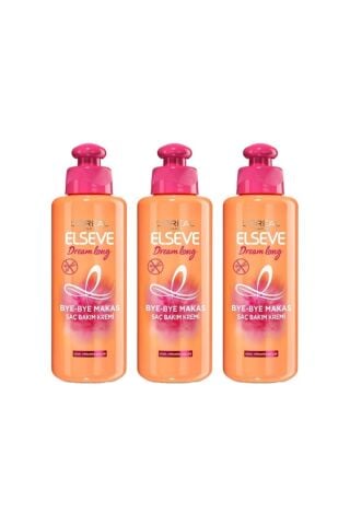 Elseve Loreal Paris Dream Long Saç Bakım Kremi 200 ml 3 Adet