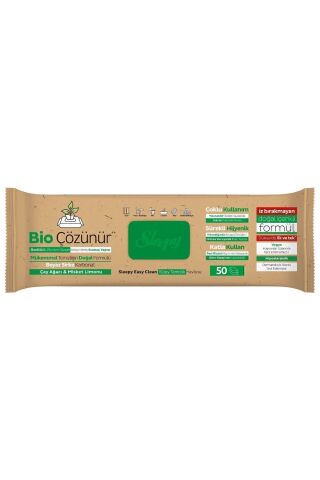 Easy Clean Bio Çözünür Çay Ağacı Ve Misket Limonu Yüzey Temizlik Havlusu 3x50 (150 YAPRAK)