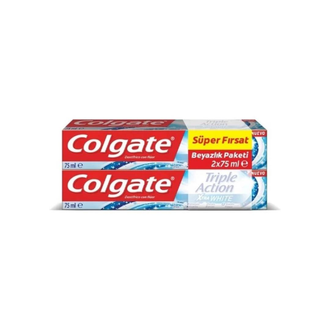 Colgate Triple Action Extra White Diş Macunu 2 x 75 ml