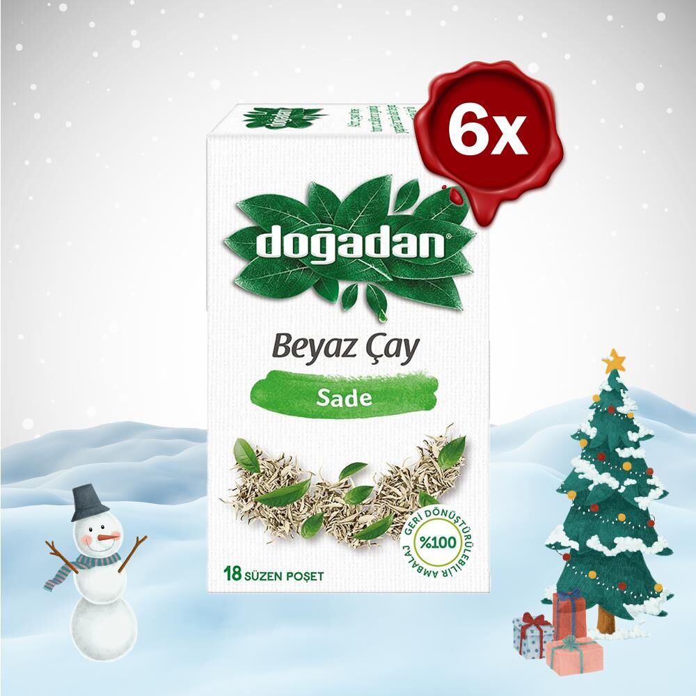 Doğadan Yılbaşı Paketi Beyaz Çay Sade 28 g x 6