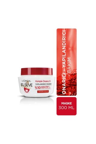 Elseve Komple Onarıcı 5 Yapılandırıcı Saç Maskesi 300 Ml