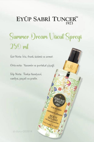 Summer Dream Vücut Spreyi, Frambuaz Tonik, Macadamia Şampuan, Krem Hawaii Ananas ve Rosie