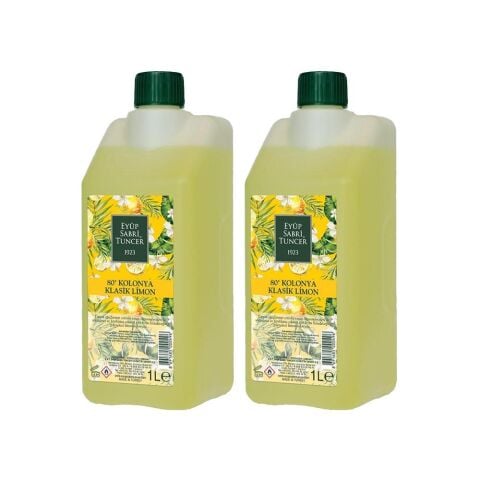 Eyüp Sabri Tuncer Klasik Limon Kolonyası Yedek Şişe 1 Lt x 2 Adet