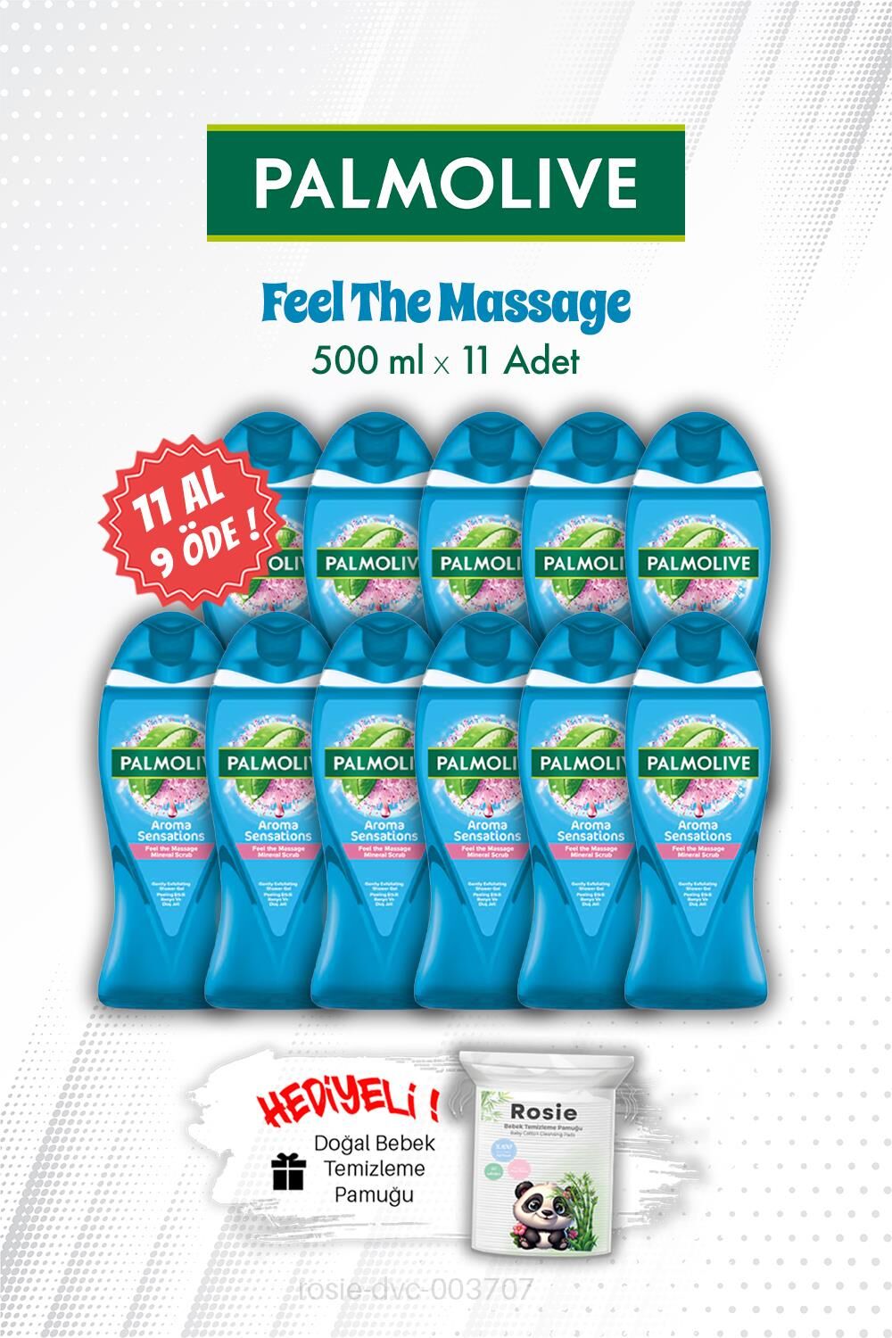 Feel The Massage 500 ML Duş Jeli 11 AL 9 ÖDE ve ROSIE