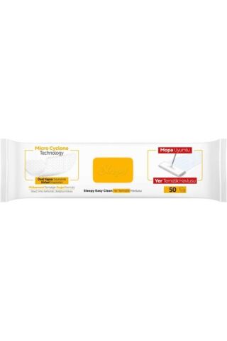 Easy Clean Arap Sabunu Katkılı Mopa Uyumlu Yer Temizlik Havlusu 50 Yaprak