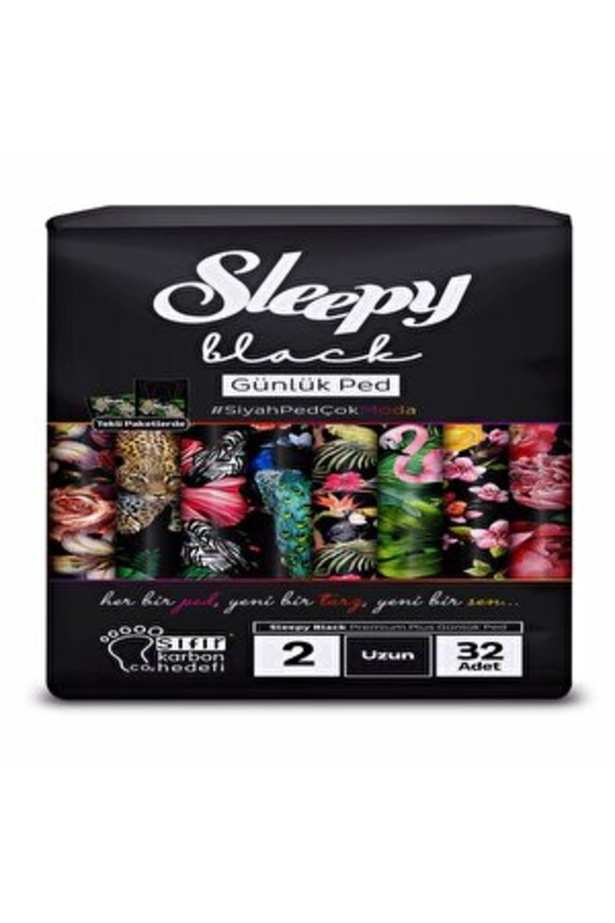 Sleepy ( 3 ADET ) Black Günlük Uzun Ped 32'li