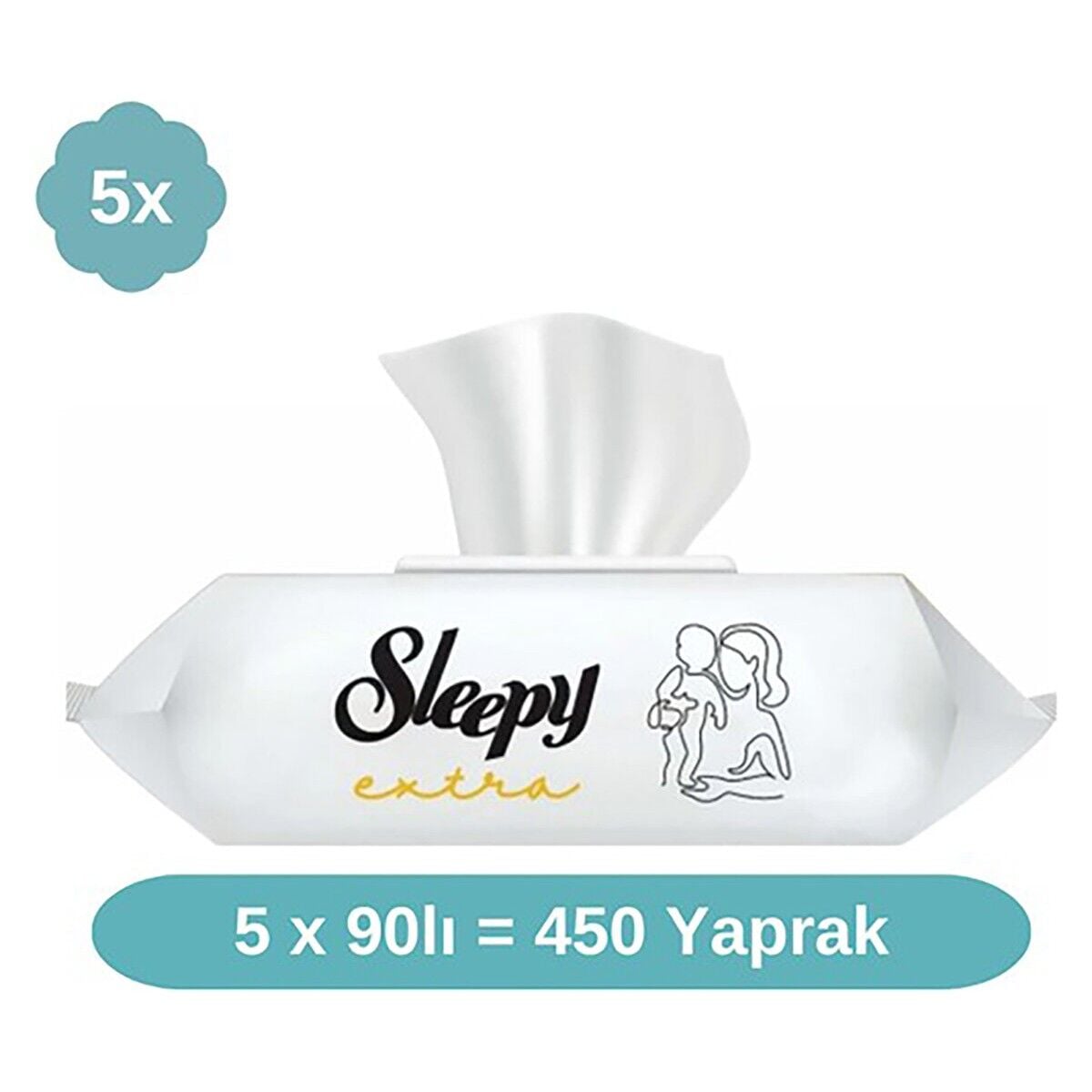 Sleepy Extra Islak Mendil 5X90 Adet