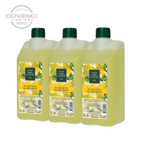 Eyüp Sabri Tuncer Klasik Limon Kolonyası Yedek Şişe 1 Lt x 3 Adet