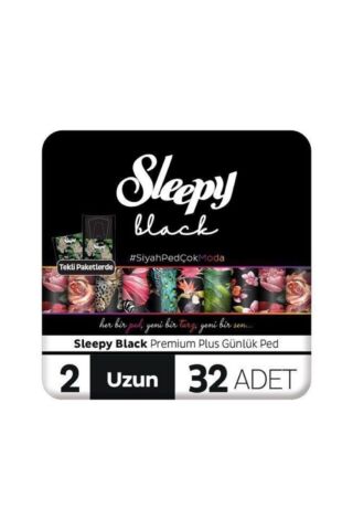 Sleepy Günlük Ped Black Uzun 32'li (6'LI)