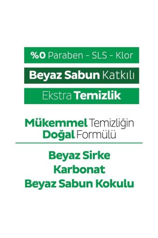 Easy Clean Beyaz Sabun+Çamaşır Suyu+Arap Sabunu Katkılı+Mopa Uyumlu 3X100+80 (380 Yaprak)