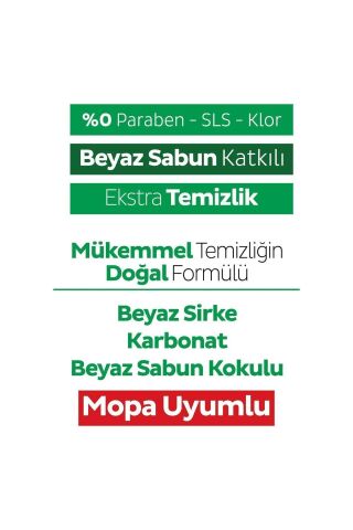 Easy Clean Beyaz Sabun+Çamaşır Suyu+Arap Sabunu Katkılı+Mopa Uyumlu 3X100+80 (380 Yaprak)