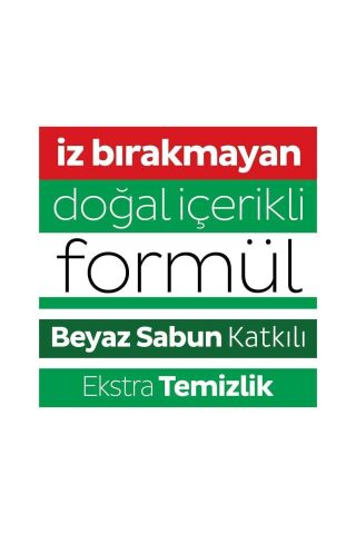 Easy Clean Beyaz Sabun+Çamaşır Suyu+Arap Sabunu Katkılı+Mopa Uyumlu 3X100+80 (380 Yaprak)