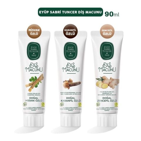 Eyüp Sabri Tuncer Diş Macunu Misvak, Karanfil ve Zencefil 90 ml