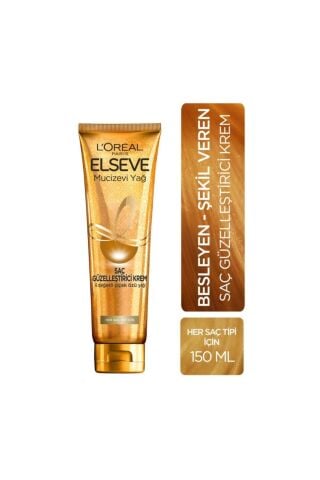 Elseve Loreal Paris Mucizevi Yağ Saç Güzelleştirici Krem 150 Ml (her Saç Tipi)