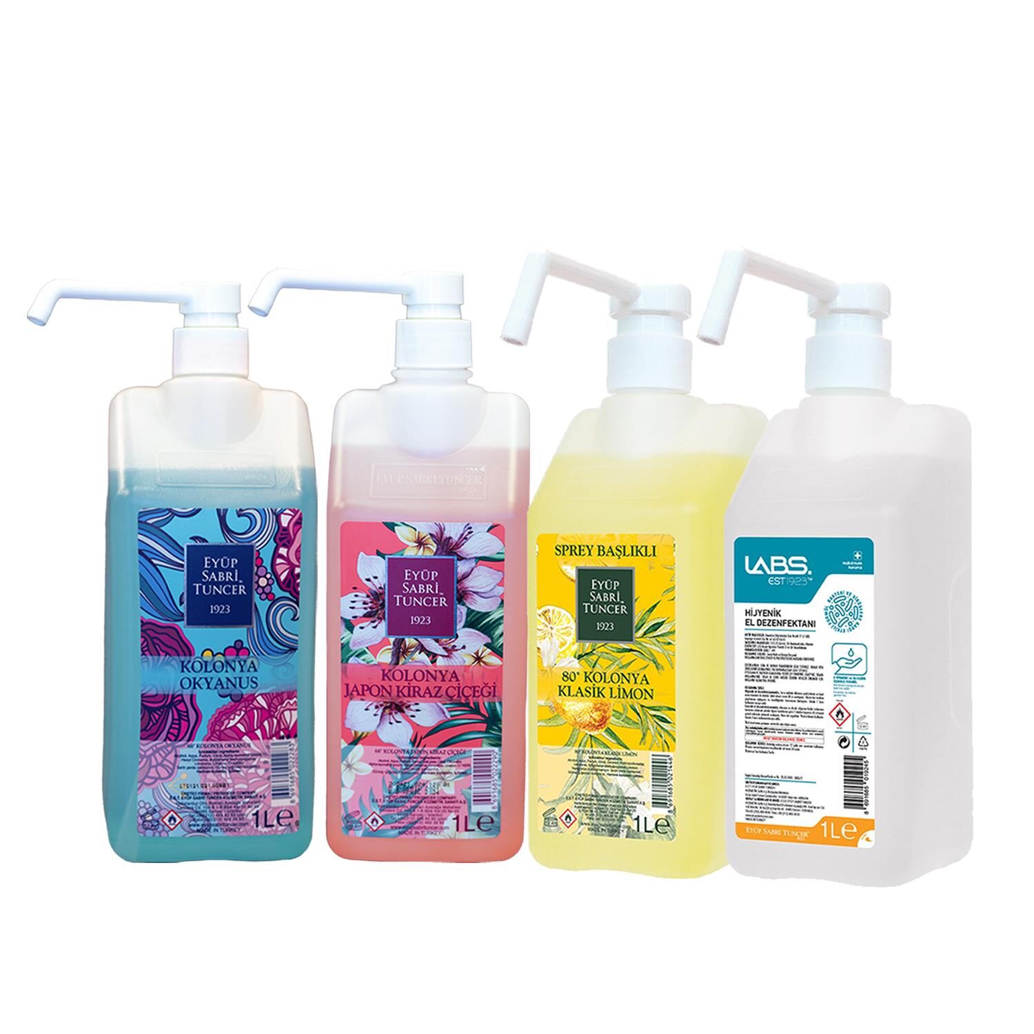 Eyüp Sabri Tuncer Japon Kiraz Çiçeği, Okyanus, Klasik Limon, Dezenfektan 1 lt