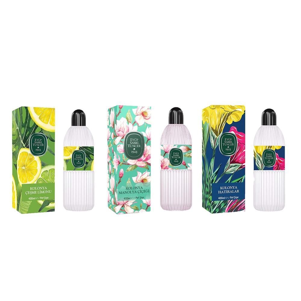 Eyüp Sabri Tuncer Kolonya Çeşme Limonu, Manolya Çiçeği ve Hatıralar Pet Şişe 400 ml
