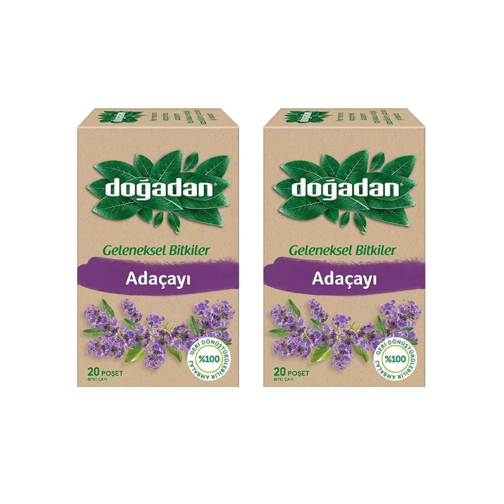 Doğadan Adaçayı Bitki Çayı 20'li x 2 Adet