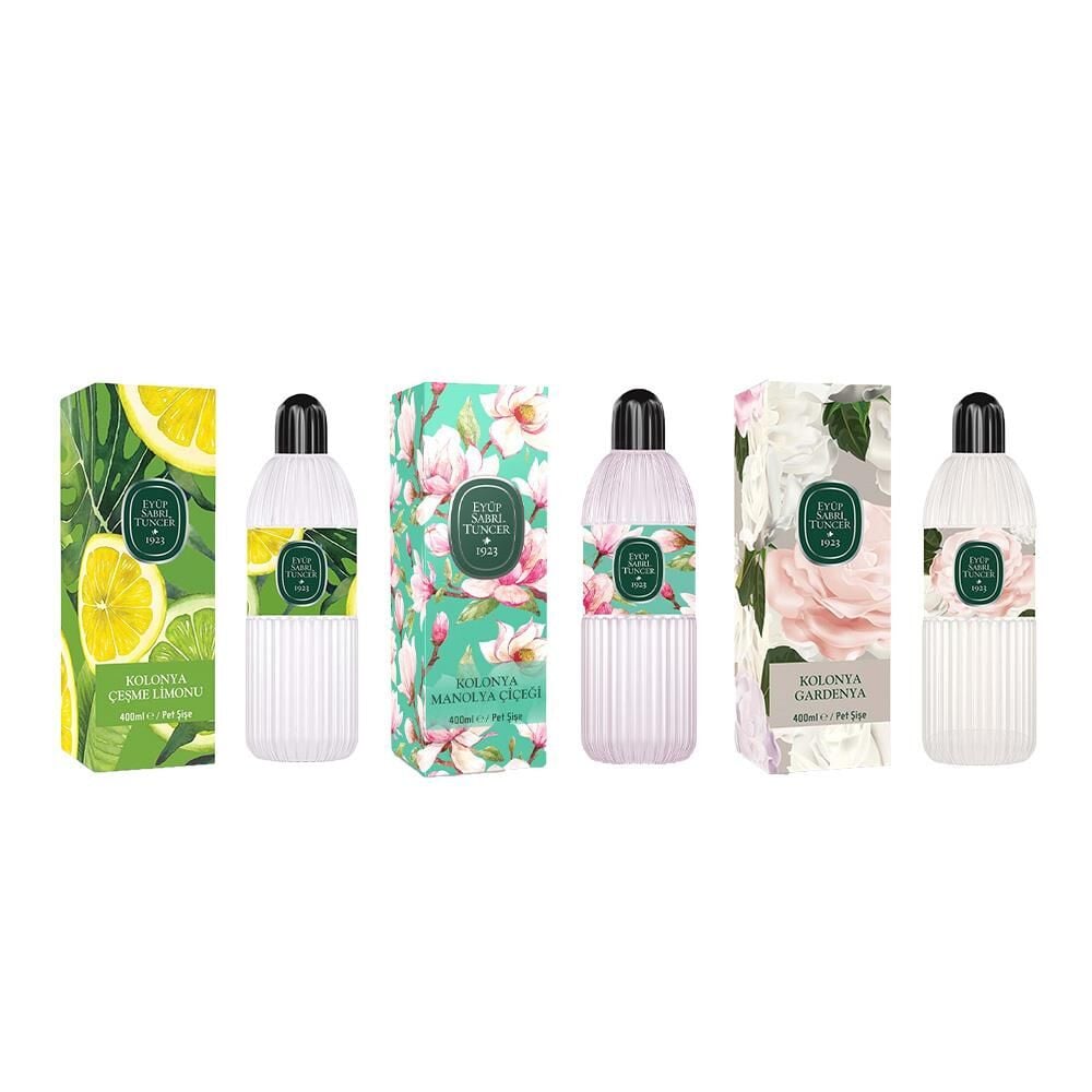 Eyüp Sabri Tuncer Kolonya Çeşme Limonu, Manolya Çiçeği ve Gardenya Pet Şişe 400 ml