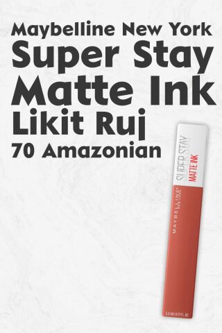Maybelline New York Super Stay Matte Ink Likit Mat Ruj 70 Amazonian