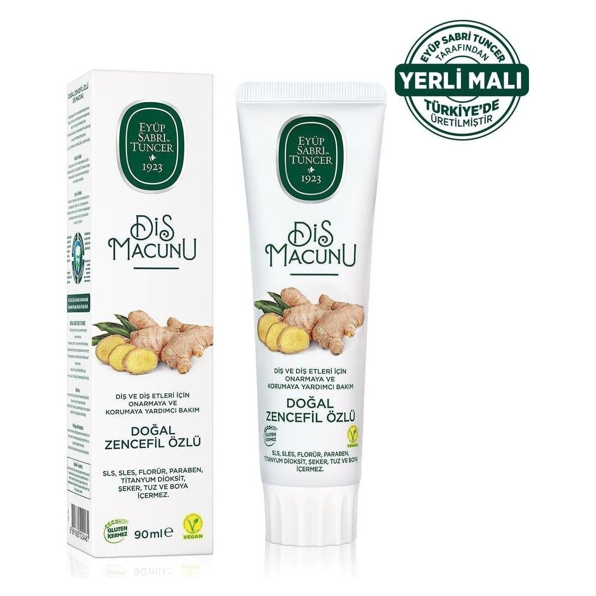 Doğal Zencefil Özlü Diş Macunu 90 ml