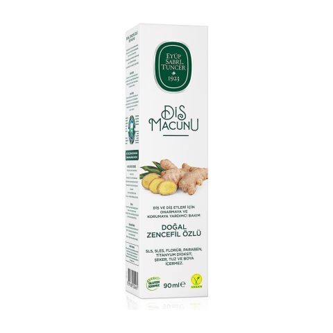 Doğal Zencefil Özlü Diş Macunu 90 ml