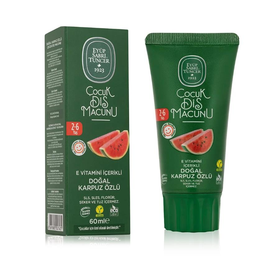 Eyüp Sabri Tuncer Doğal Karpuz Özlü 2-6 Yaş Çocuk Diş Macunu 60 ml