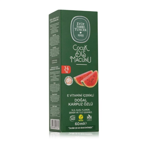 Eyüp Sabri Tuncer Doğal Karpuz Özlü 2-6 Yaş Çocuk Diş Macunu 60 ml