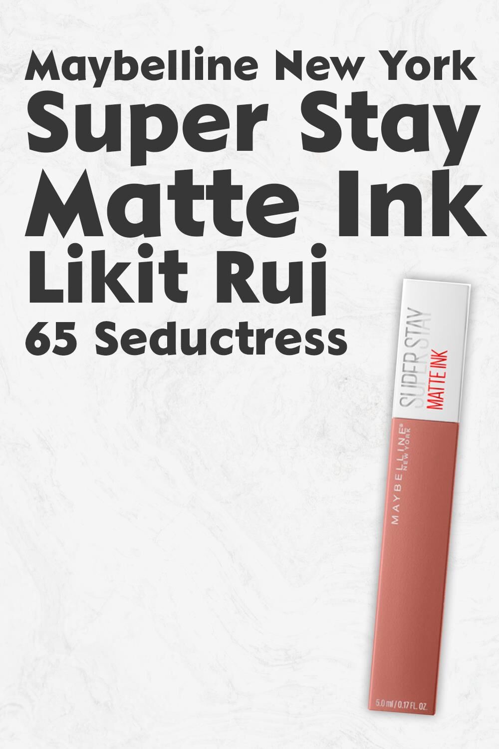 Maybelline New York Super Stay Matte Ink Likit Mat Ruj 65 Seductress