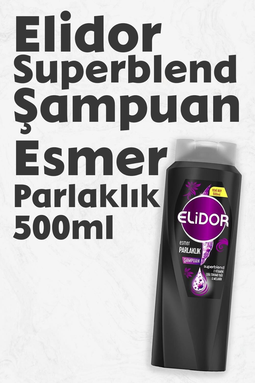 Elidor Superblend Saç Bakım Şampuanı Esmer Parlaklık 500 ML