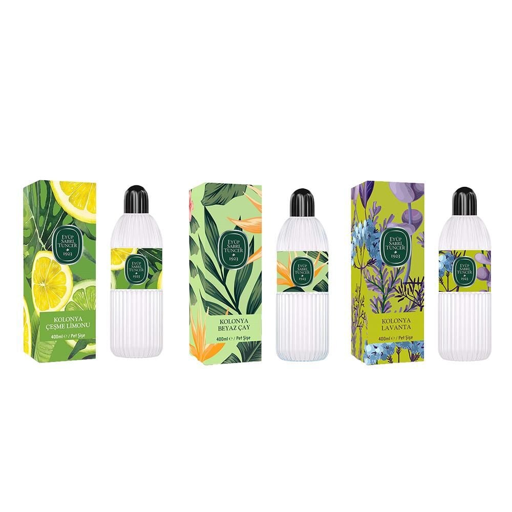 Eyüp Sabri Tuncer Kolonya Çeşme Limonu, Beyaz Çay ve Lavanta Pet Şişe 400 ml