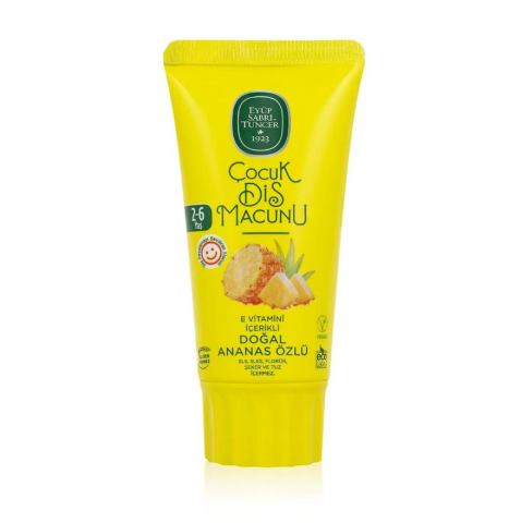Eyüp Sabri Tuncer Doğal Ananas Özlü 2-6 Yaş Çocuk Diş Macunu 60 ml
