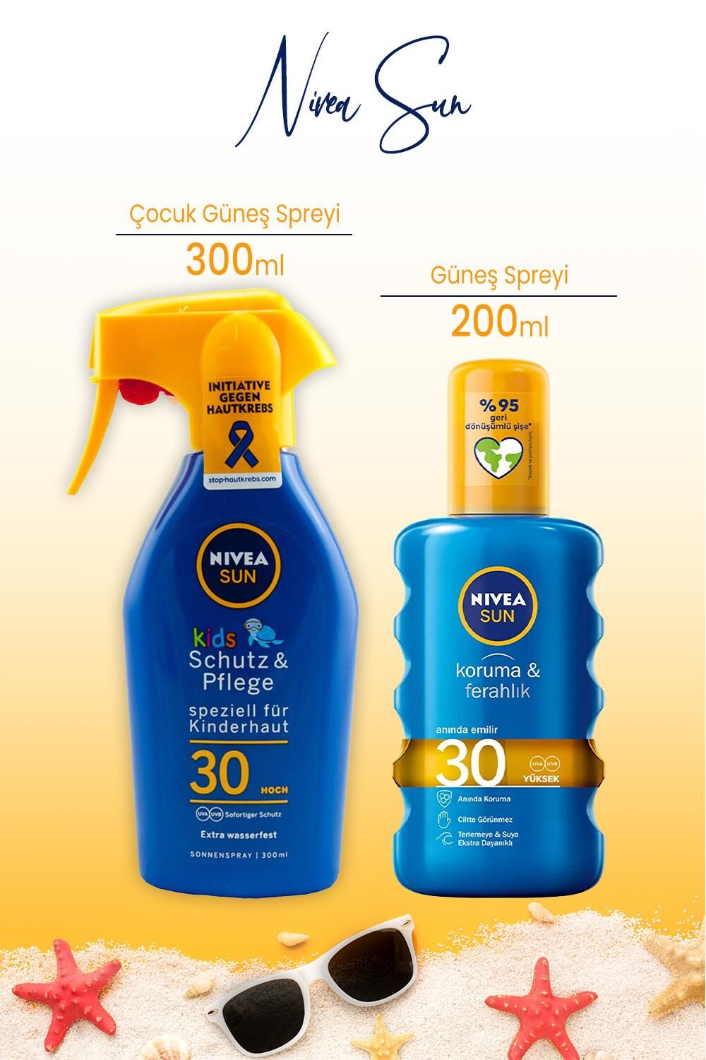 Nivea Sun Çocuk Koruma Güneş Spreyi ve Koruma Ferahlık