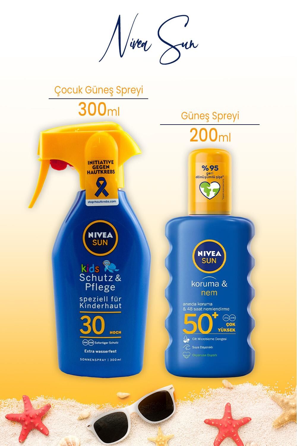 Nivea Sun Güneş Spreyi Çocuk Koruma ve Koruma Nem