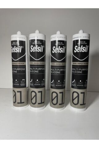 Selsil Şeffaf Silikon 4 Adet