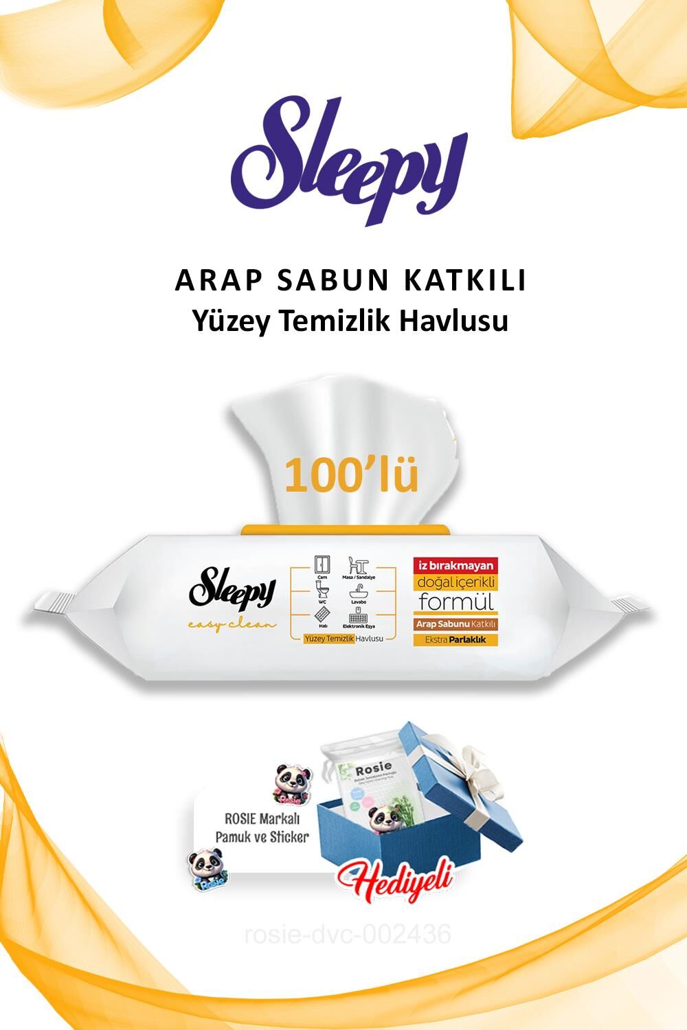 Arap Sabun Katkılı Sleepy Easy Clean 100'lü ve Rosie