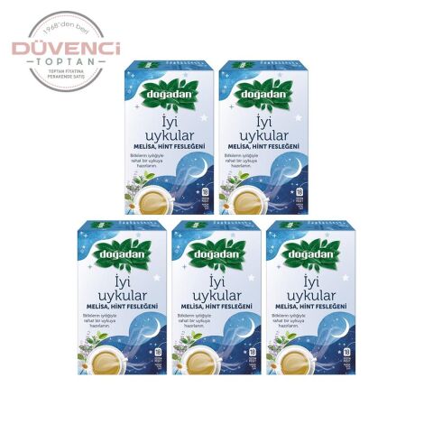 Doğadan İyi Uykular Çayı Melisa ve Hint Fesleğeni 18'li Paket x 5 adet