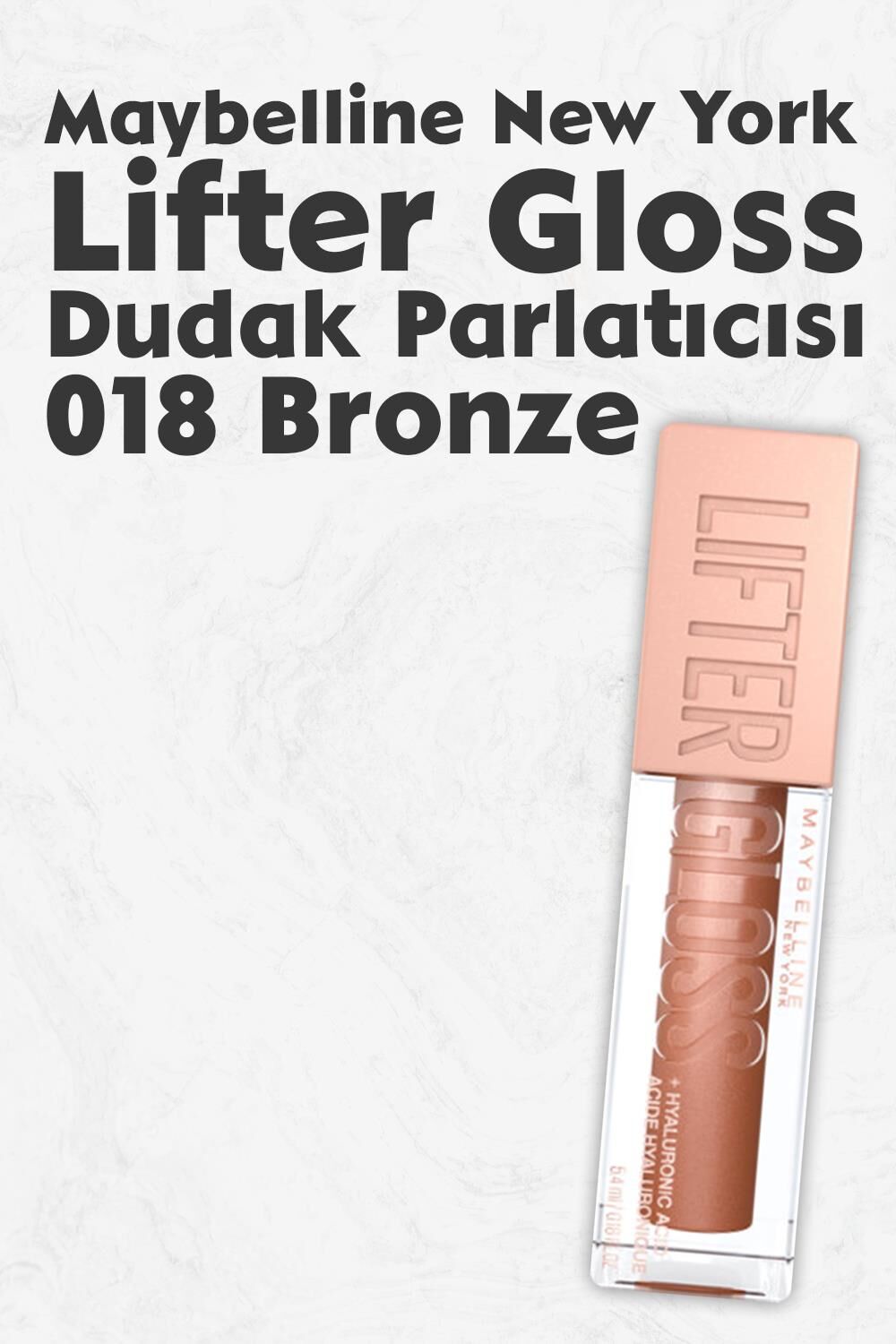Maybelline New York Lifter Gloss Dudak Parlatıcısı 018 Bronze