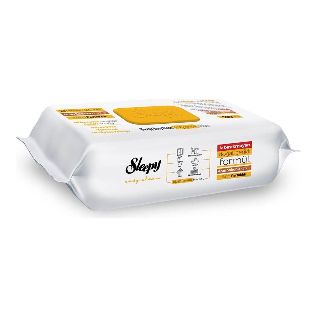 Sleepy Easy Clean Arap Sabunu Katkılı Yüzey Temizlik Havlusu 100 Adet