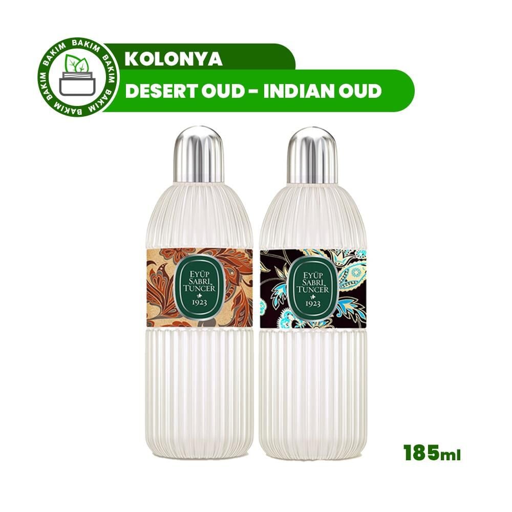 Eyüp Sabri Tuncer Kolonya Indian Oud ve Desert Oud 185 ml Cam Şişe