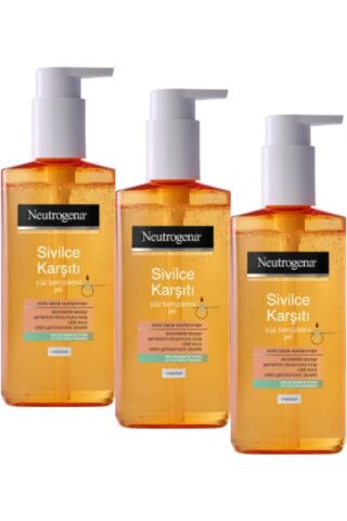 Neutrogena Visibly Clear Sivilce Karşıtı Yağsız Yüz Temizleme Jeli 200 ml x 3