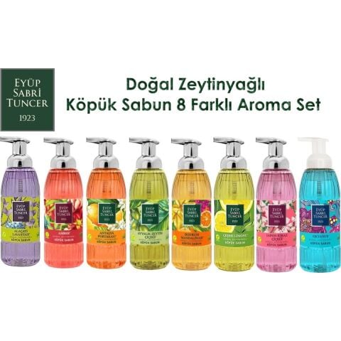 Eyüp Sabri Tuncer Köpük Sabun 500ML x 8 Aroma Set