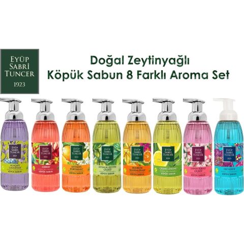 Eyüp Sabri Tuncer Köpük Sabun 500ML x 8 Aroma Set