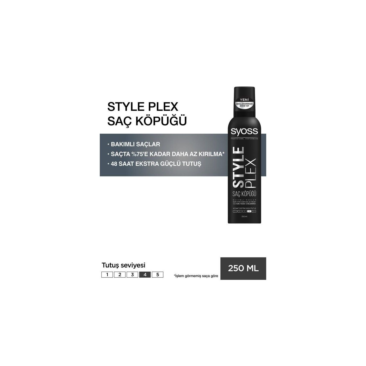 Syoss Style Plex Köpük 250 ml