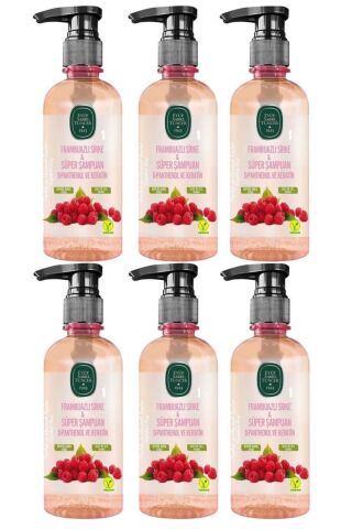 Frambuazlı Sirke Süper Şampuan Seyahat Boy 100 ml X6